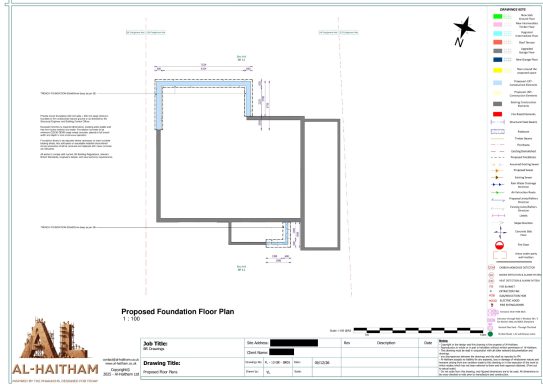 Proposed foundation plan - BR