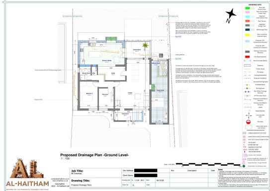 Proposed drainage plan - BR