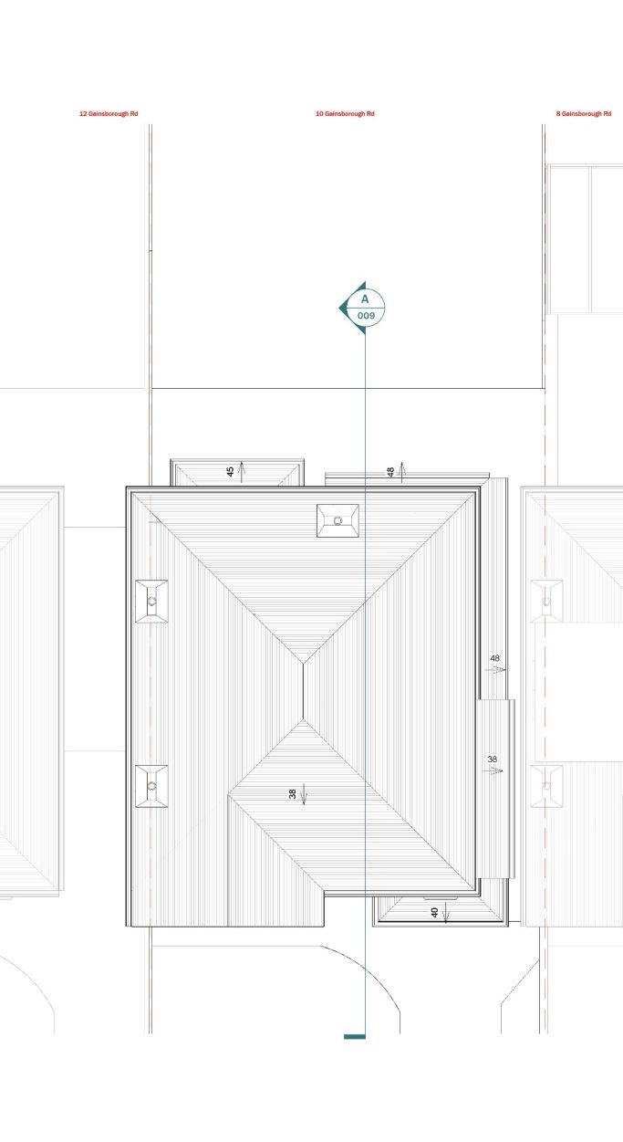 Floor plan of a building with labelled rooms and dimensions.