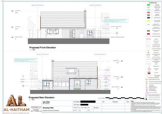 Proposed elevations - BR